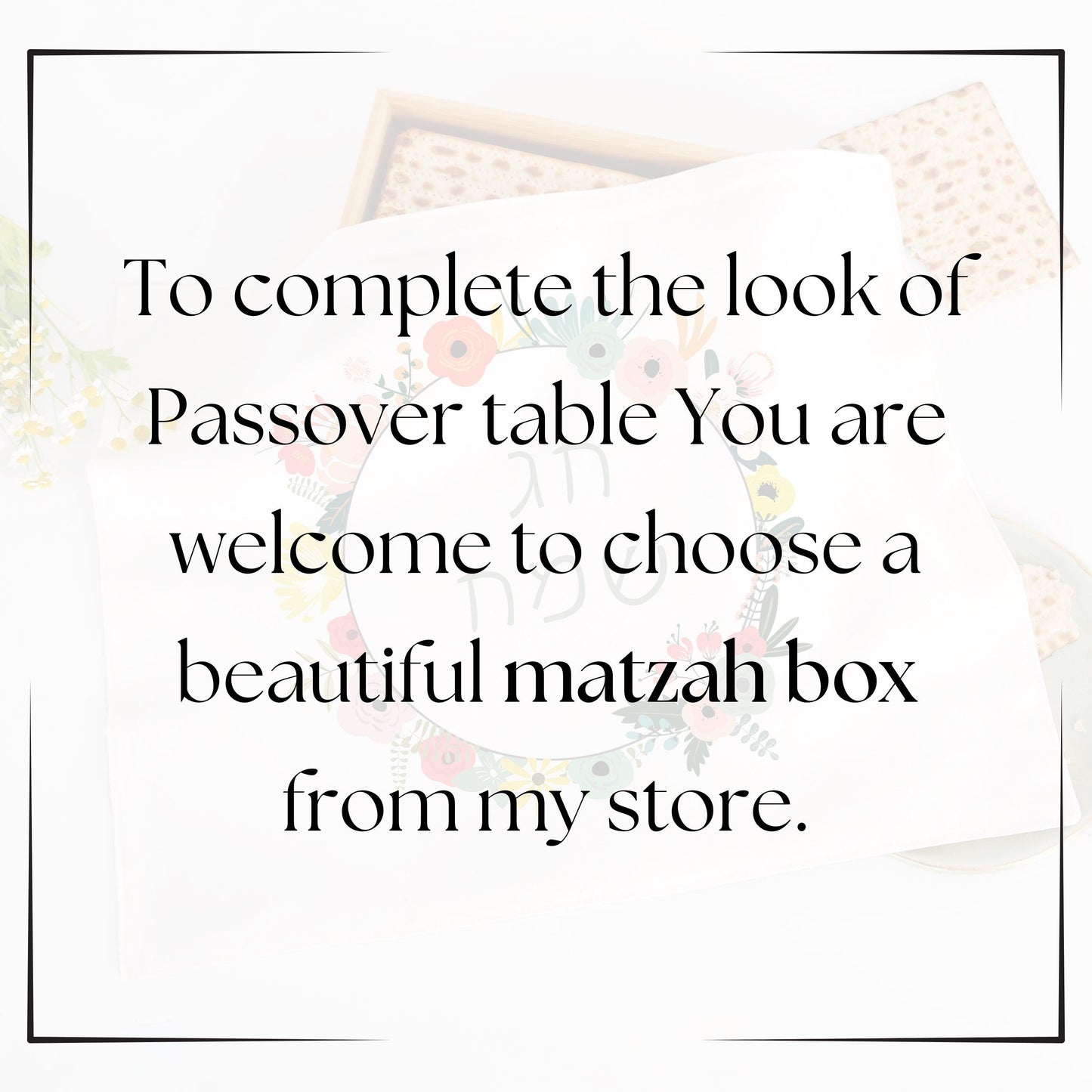 Pesach Matzah Cover