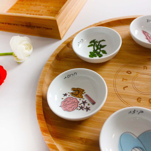 Unique Seder Plate & Matza Box Set