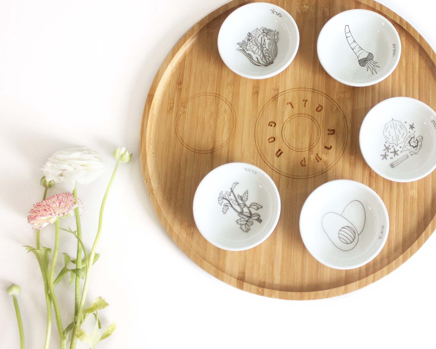 Unique Seder Plate & Matza Box Set