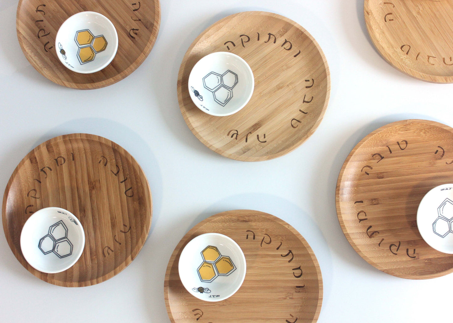 Apple and Honey Dish Set For Rosh Hashana Seder