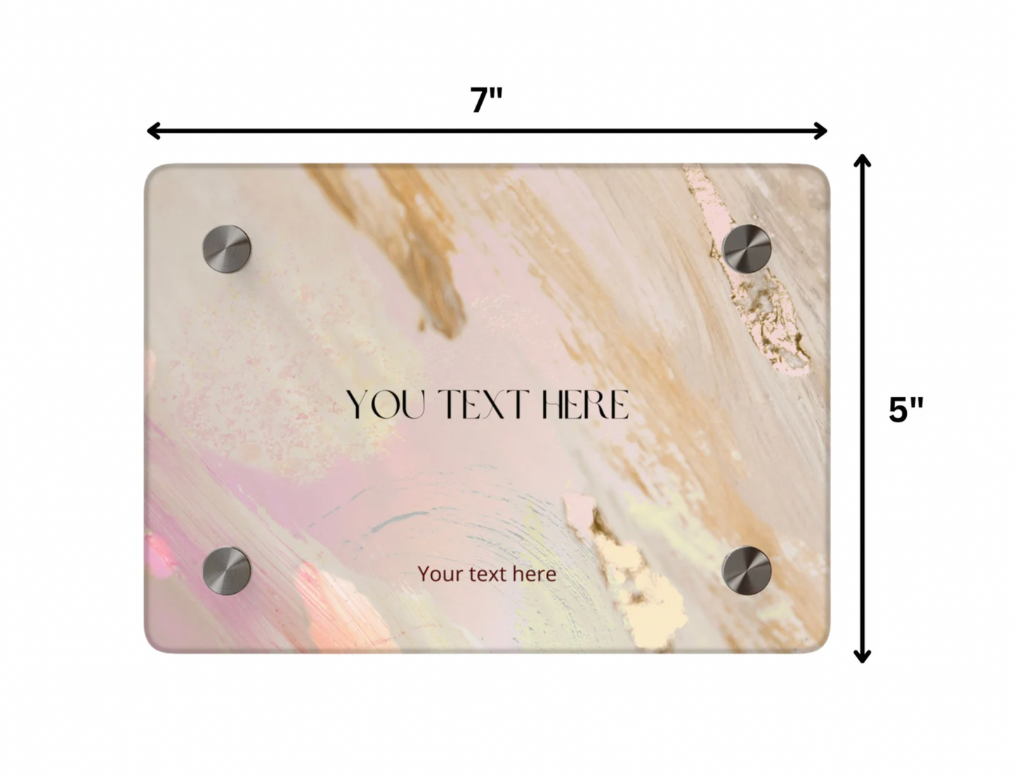 Custom Acrylic Candle Tray - Elegant Personalized Shabbat Shalom Decor