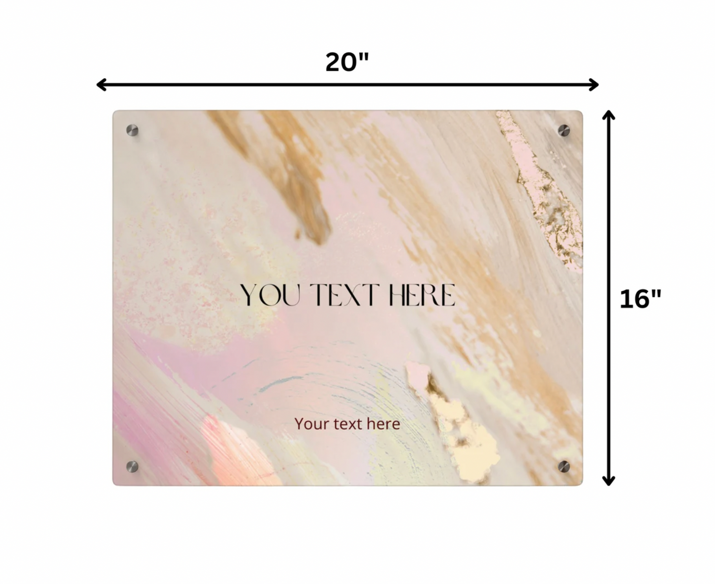 Custom Acrylic Candle Tray - Elegant Personalized Shabbat Shalom Decor