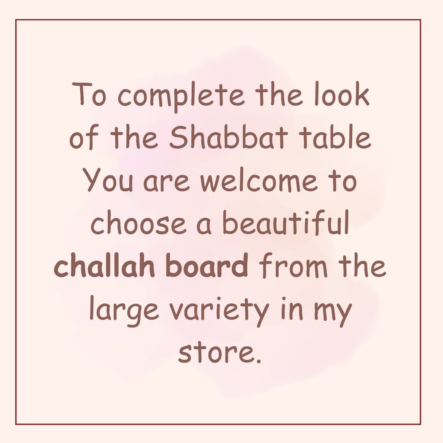 Personalized Challah Cover