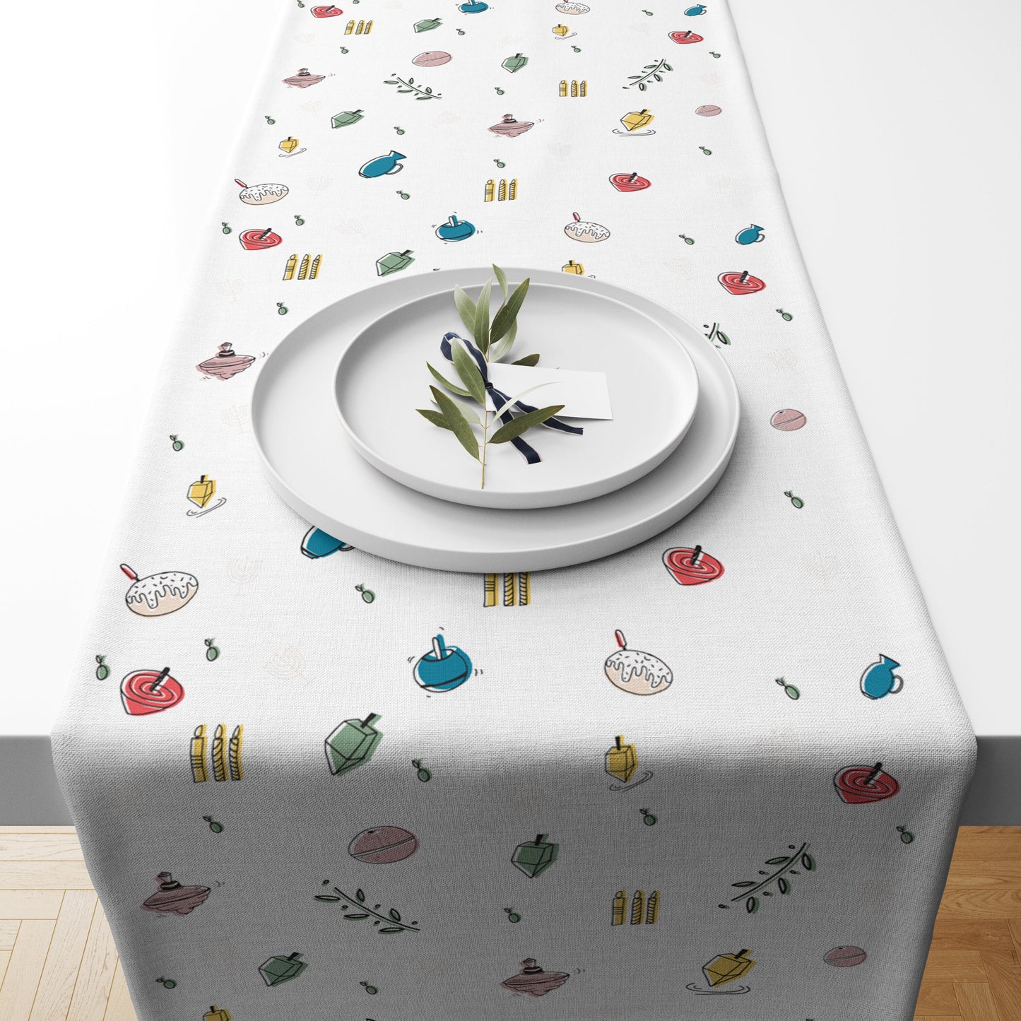 Hanukkah Themed Table Runner