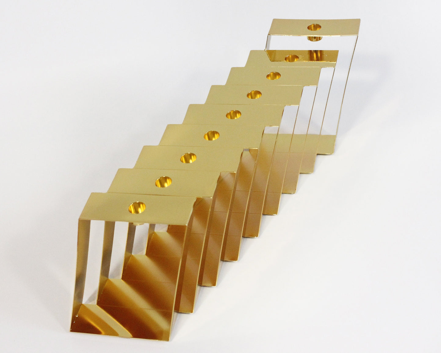 Hanukkah Handmade Kosher Menorah for Hanukkah - Gold