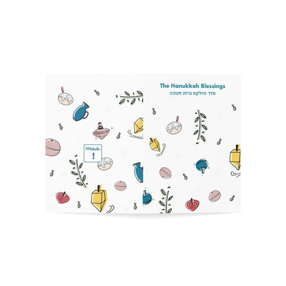 Hanukkah Blessings Booklet - Bilingual Hebrew & English Hanukkah Prayers