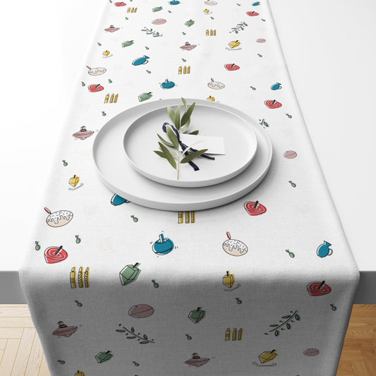 Hanukkah Themed Table Runner